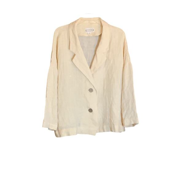 Loveriche Light weight Jacket Blazer 2X Gauzy Coastal Grandma Lagenlook - Picture 2 of 7
